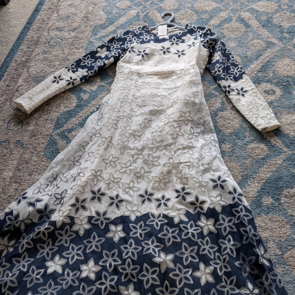 Brand new cut work design gown